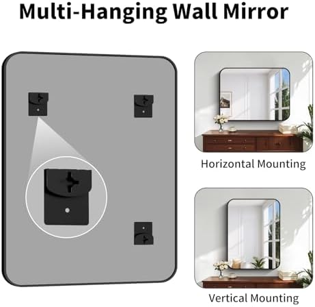 Koonmi Bathroom Wall Mirror, 30x40 Inch Large Vanity Mirror - Image 5
