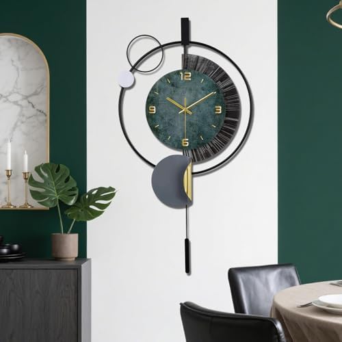 SIN&MI Large Wall Clocks for Living Room, Silent Non-Ticking Quartz Battery - Image 6
