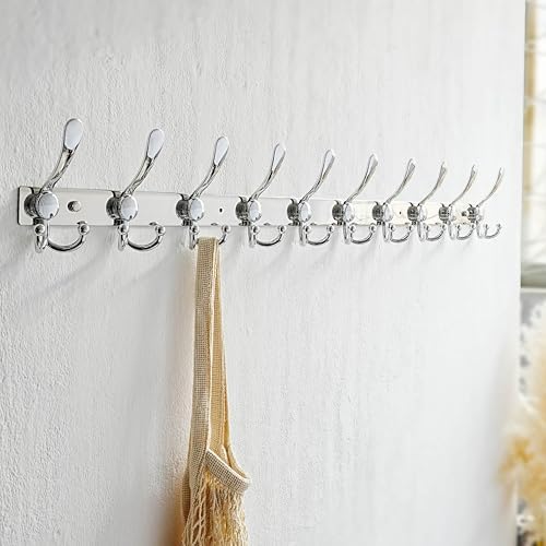 Dseap Coat Rack Wall Mount 37 Inch, Heavy Duty 12-Gauge Base vs Flimsy 1mm - Image 6