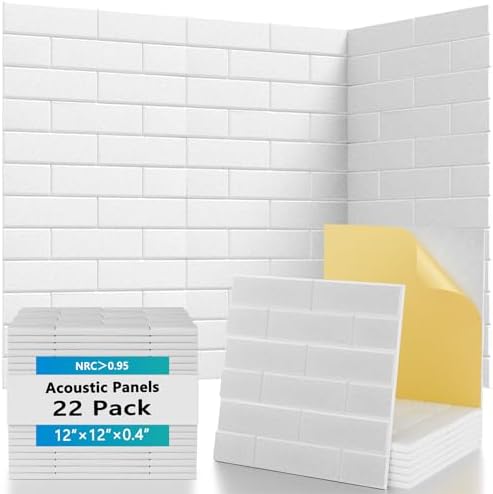 22 Pack Brick Acoustic Panels by CluluticAcousticPanels