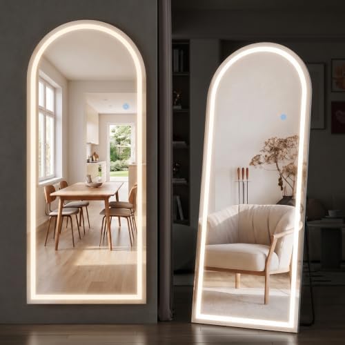 Arched LED Full Length Mirror by SageNest