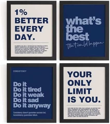 DSHFG Motivational Inspirational Office Wall Art Decor Prints 4Pcs by Unknown