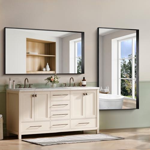 CIRCUMI Black Bathroom Mirror - Image 6