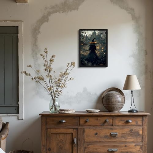 Framed Vintage Halloween Pumpkin Canvas Wall Art, Pumpkins - Image 6