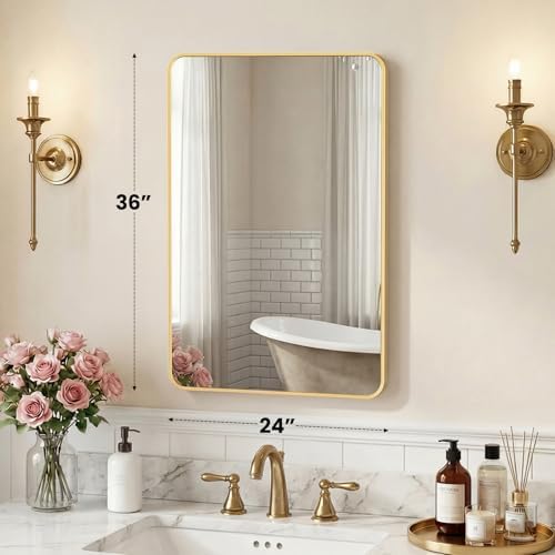 NEWBULIG Bathroom Mirror 24X36 Inch, Vanity Mirror - Image 3
