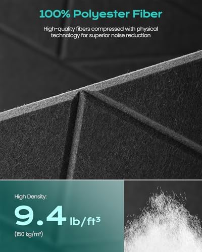 18 Pack Geometric Design Sound Proof Foam Panels - Image 3