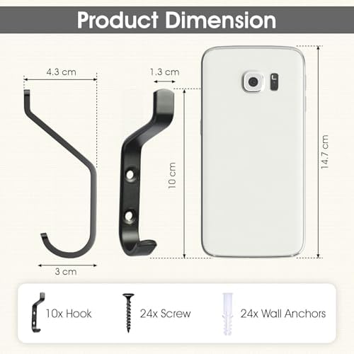 GlazieVault Coat Hooks Wall – Door Hooks - Image 2