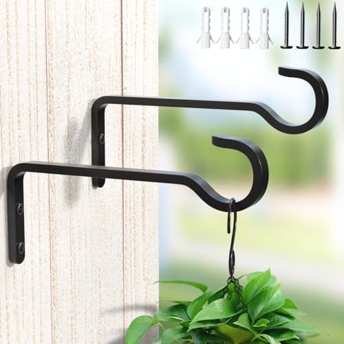 5.7 Inch Plant Hooks for Wall, Plant Hangers Outdoor/Indoor, Hold 35lb by saffruff