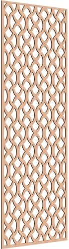 29 3/8"W x 74 3/8"H x 1/4"T Resort Decorative Fretwork Wood Wall Panels by EkenaMillwork