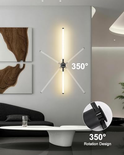 FRIDEKO HOME Hardwired Wall Sconces Set of Two, 4000K LED Sconces Wall Lighting - Image 5