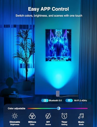 SUNVIE 5W Smart Floor Can Light Up Lights Indoor, APP Control - Image 2