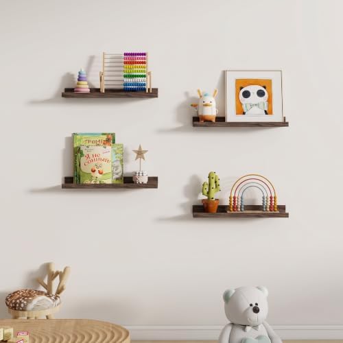 Dreamland Picture Ledge Shelf for Wall, Floating Shelves Set of 2, 20 inch Long - Image 5