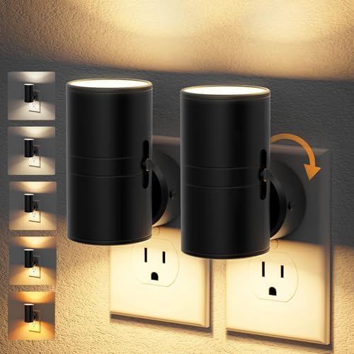 JandCase LED Night Light, Night Lights Plug into Wall, Dusk to Dawn, 5 Color by JandCase