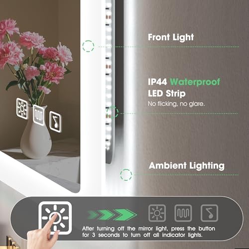 S'bagno 55"x36" LED Bathroom Mirror - Image 6