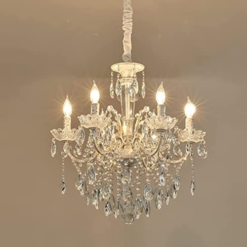 YLONG-ZS 6 Lights K9 Crystal Candle Chandelier Modern Luxurious Light Candle - Image 6