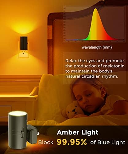 L LOHAS LED Night Light, Amber Nightlight, Dimmable Night Light - Image 5