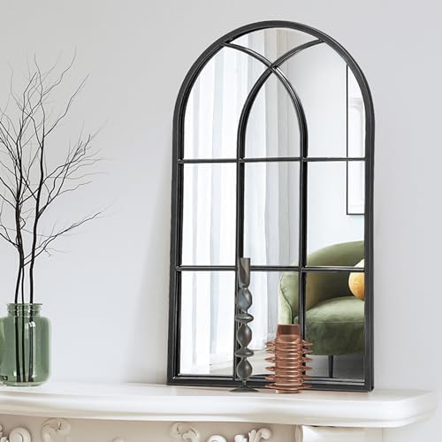 Dewfig Arched Window Wall Mirror - Image 2