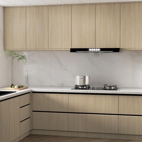 32x315inch Extra Wide Light Brown Wood Grain Wallpaper Peel and Stick Beige Oak - Image 3