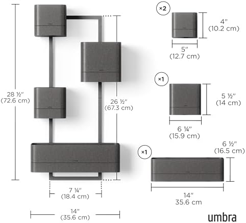 Umbra Cubiko Wall-Mount Planter - Image 3