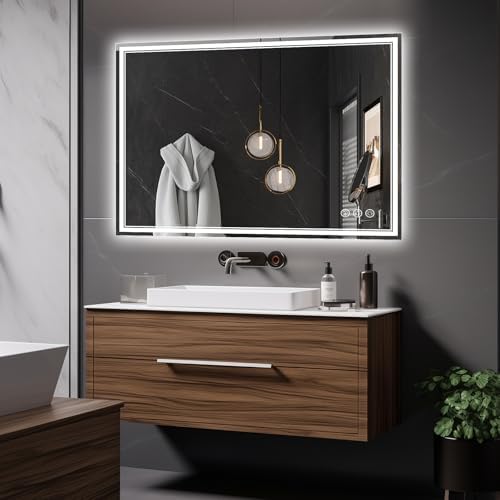 Ratsamee 48"x32" LED Bathroom Mirror - Image 2