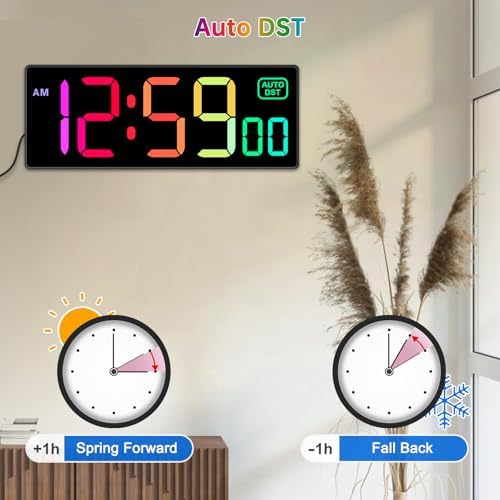 Soobest Digital Wall Clock, Remote Control Electric Timer Seconds - Image 5