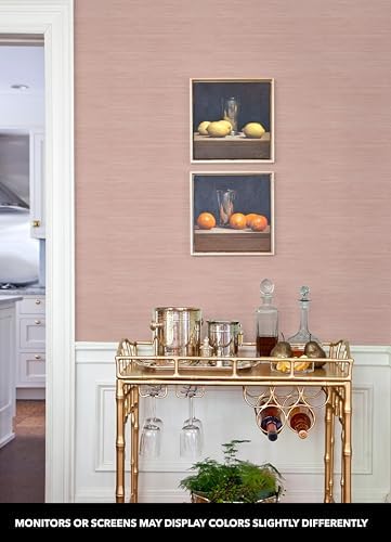 NuWallpaper x Society Social Classic Faux Grasscloth Peel and Stick Wallpaper - Image 3