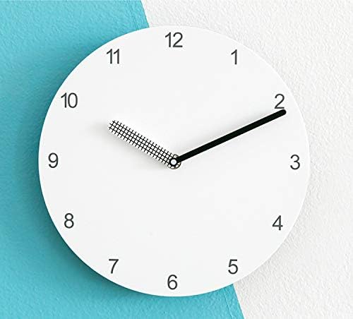 Stephanie Imports Modern Minimalist White & Black Wall Clock - Image 2