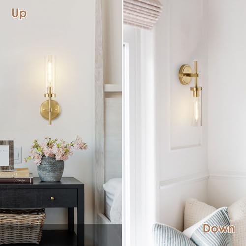 Hardwired Wall Sconces Set of 2, Bathroom Sconce Wall Lighting - Image 6