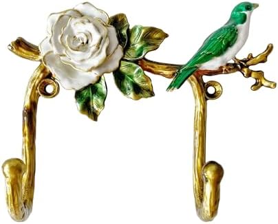 Vintage Bird Shaped Decorative Wall Hook Rack Hanger by Pewery