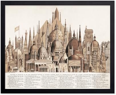 Poster Master Vintage Principal High Buildings of the Old World Poster by PosterMaster