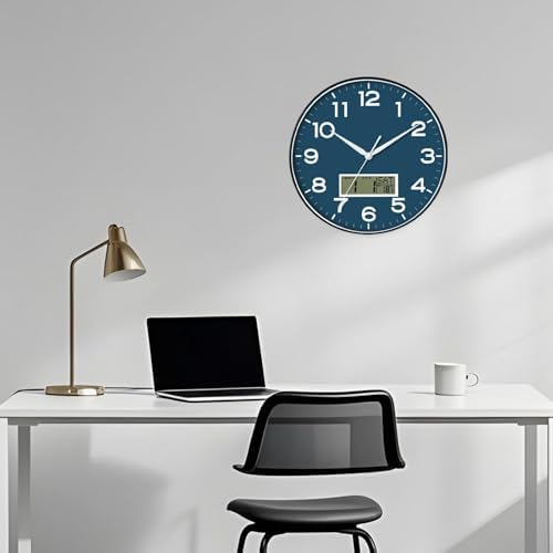 AKCISOT 12 Inch Wall Clock, Silent Battery Operated Analog Clock - Image 4
