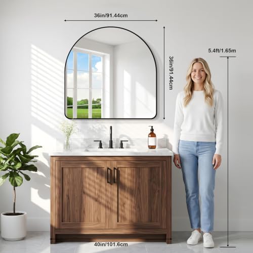 GLASHOM Arched Bathroom Vanity Mirror - Image 7