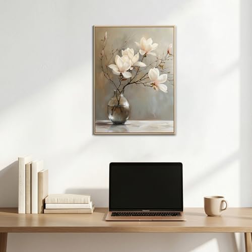 daktenn Floral Canvas Wall Art Bathroom Wall Art Pictures Wall Decor Home Decor - Image 6