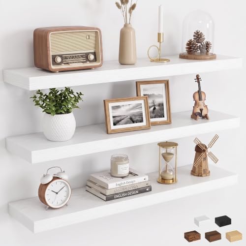 30" x 6.7" Wall Shelf, Rustic Wood Floating Shelf by Dreamland