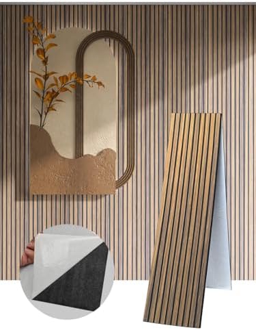 3D Wall Panels Peel and Stick, Dark Walnut, 2 Packs by ARTSLATSLatisakindofart