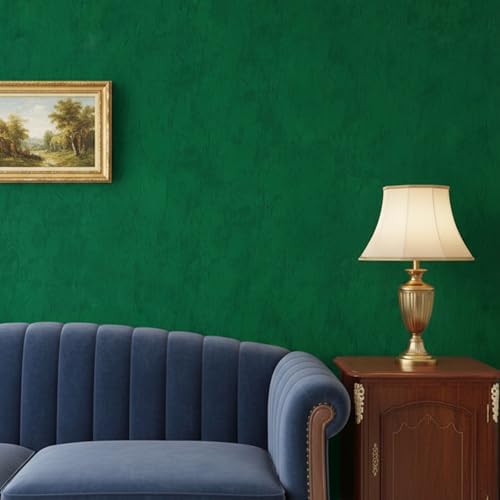 ReWallpaper 24in x 16.5ft Green Velvet Wallpaper Peel and Stick Emerald Green by ReWallpaper