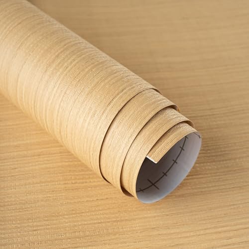 32"x354" Grasscloth Wallpaper Peel and Stick Light Yellow Thick 3D Relief Matt by Magielif