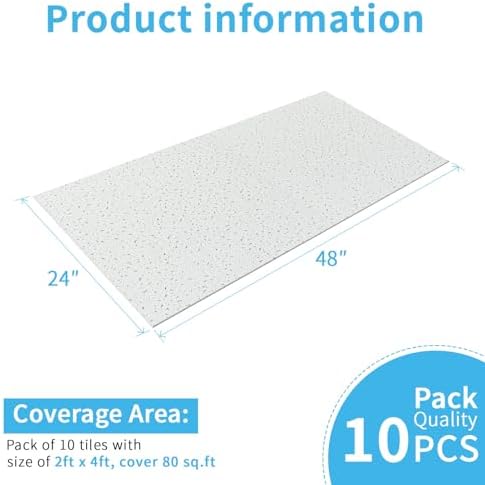 Art3d Acoustic Drop Ceiling Tiles 2x4 ft - Image 5