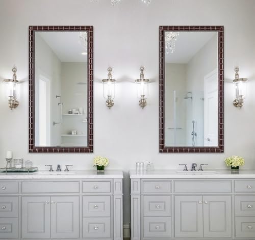60'' x 30'' Large Brozne Mirror - Image 5