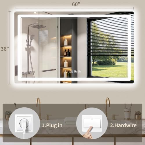 36"x60" LED Bathroom Mirror - Image 4