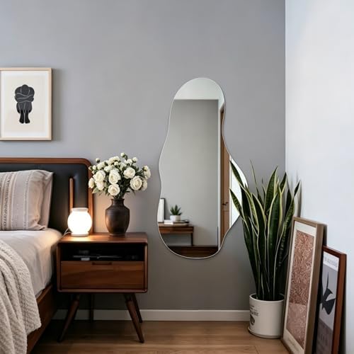 Niccy Irregular Full Length Mirror, Cloud Wall-Mounted Mirror - Image 6