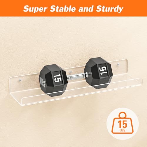 Dooiclear 6 Pack Floating Shelves - Image 4