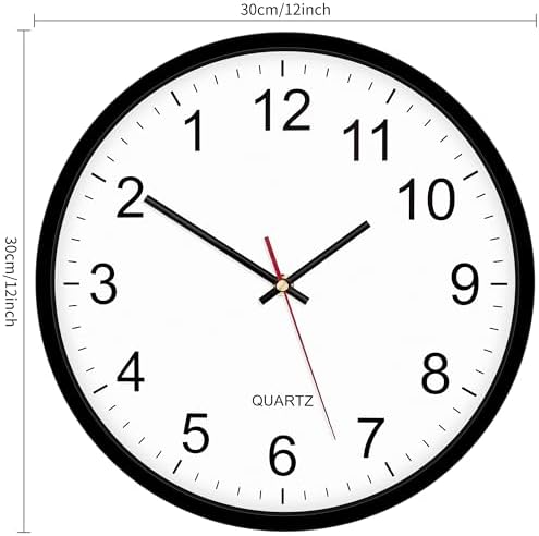 Foxtop Backwards Wall Clock for Mirror, Runs Counterclockwise - Image 2