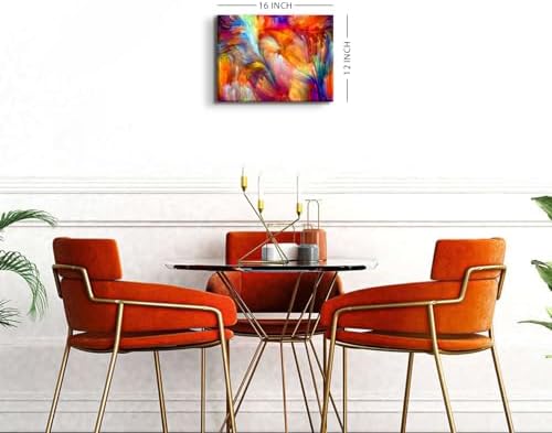Abstract Colorful Canvas Wall Art Modern Farmhouse Wall Decor 12x16” - Image 5