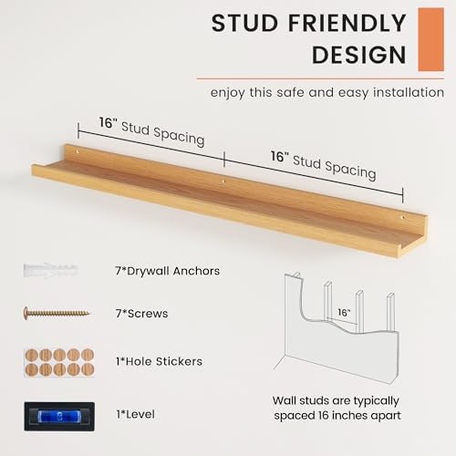 FLYJOE Picture Ledge Shelf, Floating Shelves - Image 5