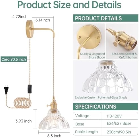 Shenmoyl Vintage Wall Sconce - Image 3