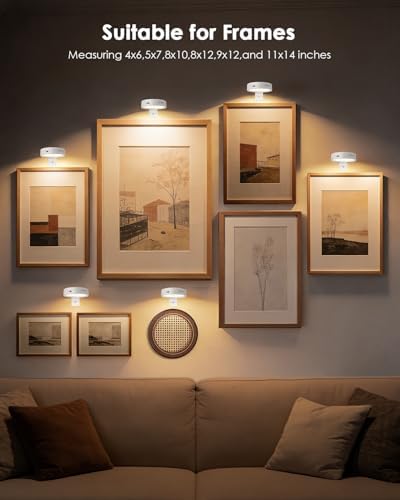 Picture Lights for Wall, Rechargeable Battery Magnetic Wall Lights - Image 7