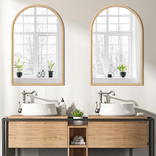 24"x36" Arch Wall Mirror for Wall, Wall Mounted Vanity Mirror for Bedroom - Image 2