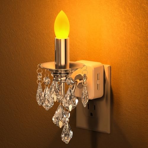 Briignite Chandelier Night Lights Plug into Wall, Dusk to Dawn Sensor by WelcometoBriigniteenjoyyourtimehere