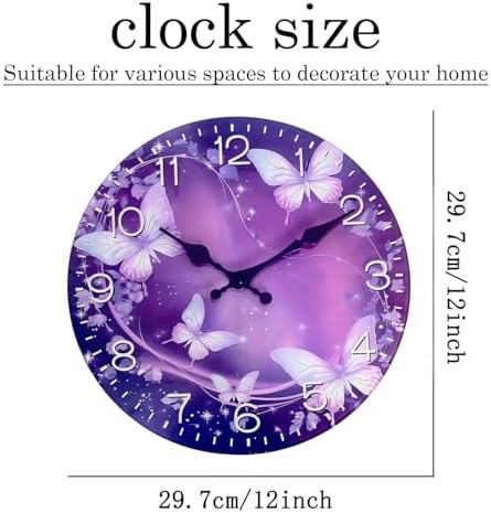 Butterfly Wall Clocks Battery Operated 12 Inch - Image 5